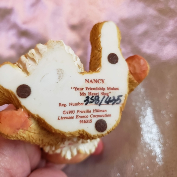 Enesco Your Friendship Makes My Heart Sing Cherished Teddies 916315 Figurine - Picture 5 of 8